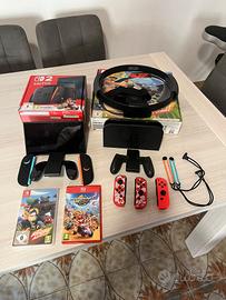 Nintendo Switch 2+ 2 giochi+ accessori 
