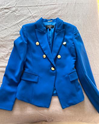Blazer Mango blu elettrico elegante