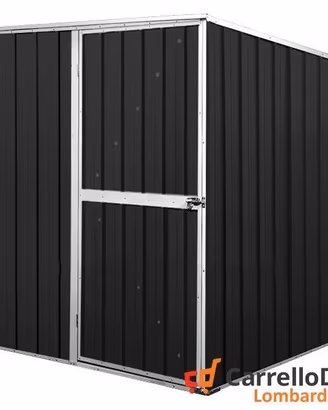 Box da giardino lamiera 175x185cm nero