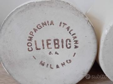 8 VECCHI VASETTI ESTRATTO DI CARNE LIEBIG VINTAGE 