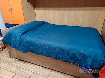 Letto contenitore una piazza e mezza