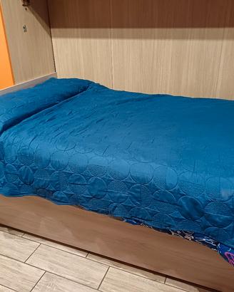 Letto contenitore una piazza e mezza