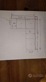 Divano  con penisola