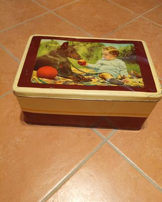 scatola latta anni 50 