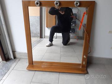 specchiera bagno marrone 