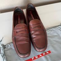 SCARPE Mocassini PRADA pelle