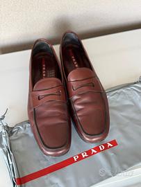 SCARPE Mocassini PRADA pelle