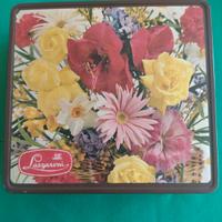 Scatola latta pubblicitaria LAZZARONI biscotti VIN