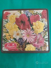 Scatola latta pubblicitaria LAZZARONI biscotti VIN