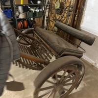 Calesse trasporto persone in legno per cavallo