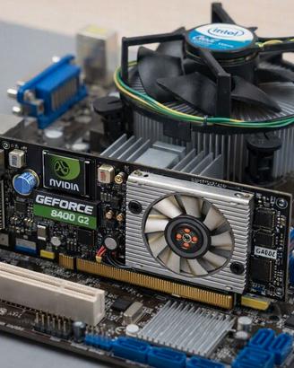 Kit PC Asrock G41M-GS3 Q6600 -GPU-8 GB-PSU - case