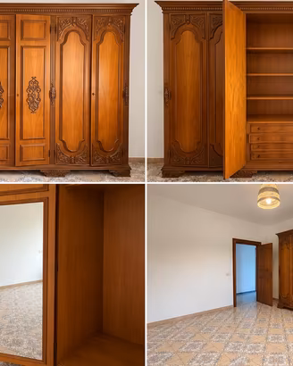 armadio in legno massello