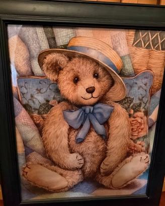 Quadro orsetto per cameretta bambini