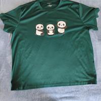 Maglietta verde con orsetti taglie forti