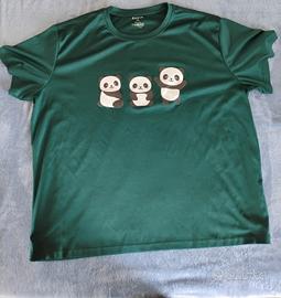 Maglietta verde con orsetti taglie forti