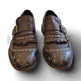 SCARPE UOMO MOMA MARRONI CON FIBBIA E BORCHIETTE