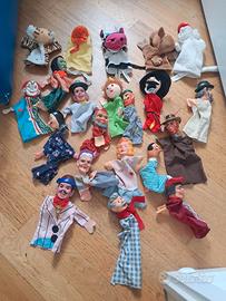 20 marionette 15 con testa dura+5 morbide a guanto