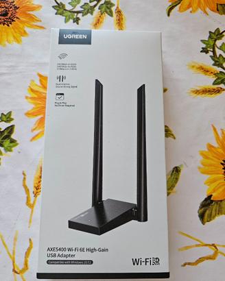 Chiavetta adattatore UGREEN USB WiFi 6E AX5400