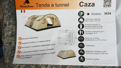 Tenda XL a tunnel per 6 Persone