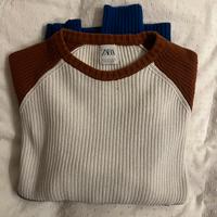 Maglione zara a righe da uomo