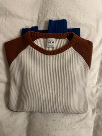 Maglione zara a righe da uomo