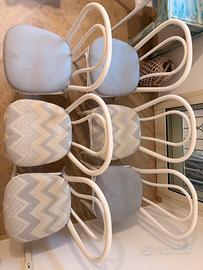 6 sedie in legno