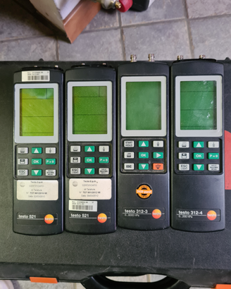 Manometro TESTO 521 PROVA TIRAGGIO TESTO 312-3
