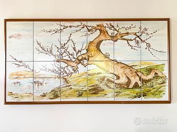 Quadro/tavolo in piastrelle 60x120 con cornice