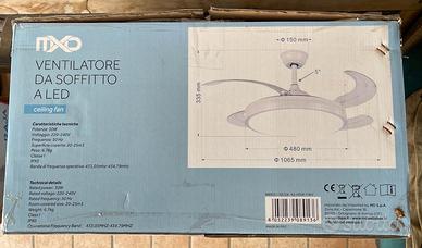 Ventilatore da soffitto a Led