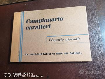 IL RESTO DEL CARLINO CAMPIONARIO CARATTERI 1930