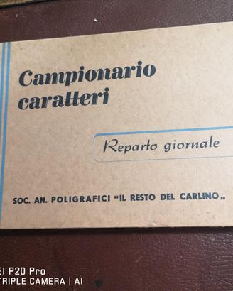 IL RESTO DEL CARLINO CAMPIONARIO CARATTERI 1930