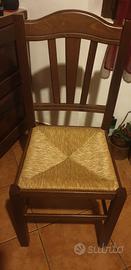 Set 6 sedie legno massello 