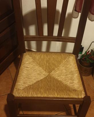 Set 6 sedie legno massello 