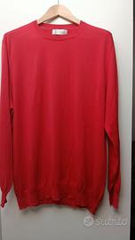 Maglione Brunello Cucinelli 100% Cotone rosso