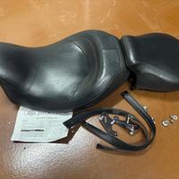 Sella Harley Touring pelle low profile doppia