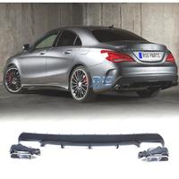 DIFFUSORE MERCEDES CLA C117 13-16 AMG CLA45 NERO C