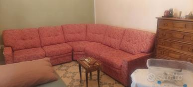 divano 6 posti tessuto damascato