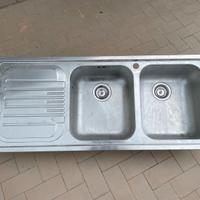 LAVABO INOX FRANKE 116X50 2 VASCHE E GOCCIOLATOIO