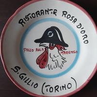 Piatto del buon ricordo Ristorante Rosa d'oro 