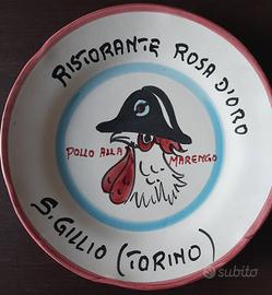 Piatto del buon ricordo Ristorante Rosa d'oro 