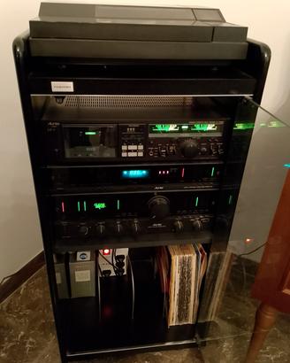 impianto stereo Toshiba con due casse