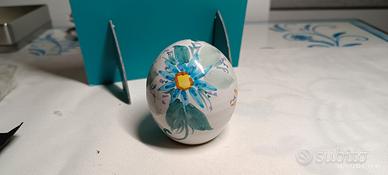 Uovo portafortuna ceramica Solimene Vietri sul Mar