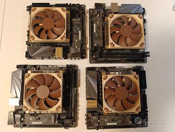 4x ASUS Strix B450-I + 4x Ryzen 2700 + 4x Noctua