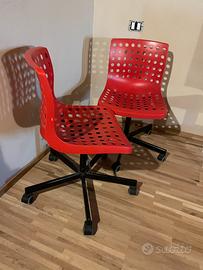 Sedia girevole per scrivania