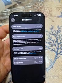 iphone 16 pro schermo cambiato