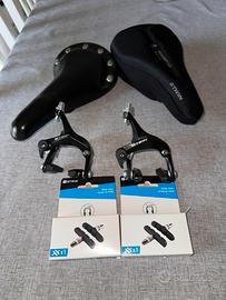 Accessori bicicletta, sella e freni