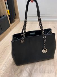 Borsa in pelle nera Michael kors