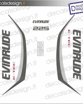 kit adesivi motore marino Evinrude G2 225 250 300