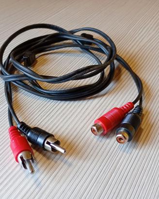 Cavo RCA maschio/femmina lunghezza 150 cm