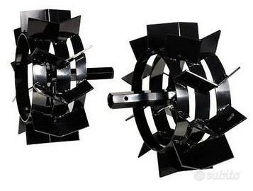 Coppia Ruote Metalliche per Motozappa